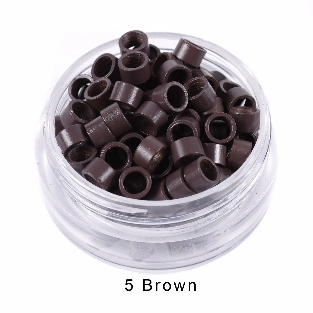 Wholesale 1000 PCS 4.5*3.0mm Micro Link/Beads/Rings/Tube With Screw For Human Hair Extension Bead Tools | Шиньоны и парики