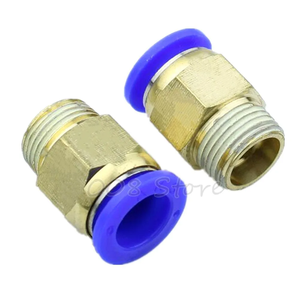 2pcs /lot PC14-04 14mm to 1/2' Pneumatic Connectors male straight one-touch fittings 
2pcs /lot PC14-04 14mm to 1/2' Pneumatic Connectors male straight one-touch fittings