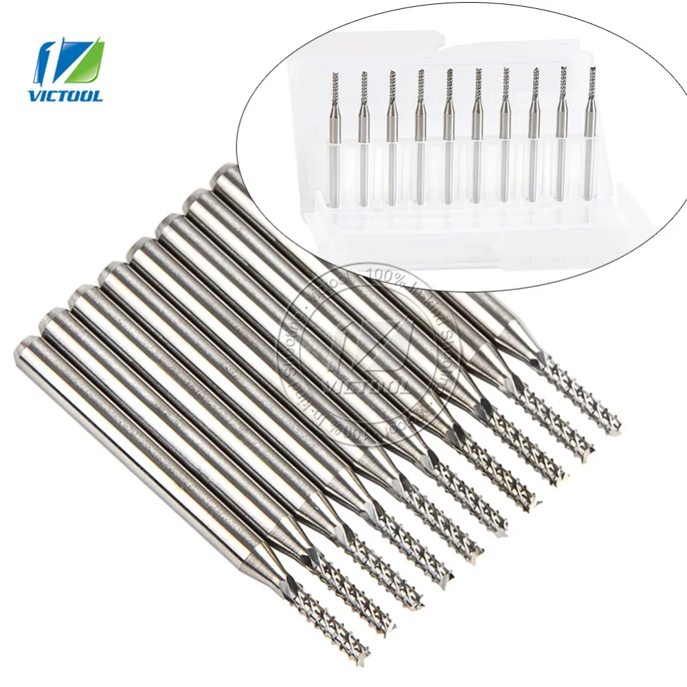 Free Shipping 10pcs 0.6mm PCB End Mills Carbide Tools CNC Cutting Bits Millinging Cutters Tools for Engraving Mill Machine
Free Shipping 10pcs 0.6mm PCB End Mills Carbide Tools CNC Cutting Bits Millinging Cutters Tools for Engraving Mill Machine