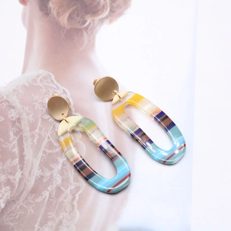 Sweet Mixed Color Resin Geometric Clip Earring Mixed Color Long Acrylic Party Jewelry
Sweet Mixed Color Resin Geometric Clip Earring Mixed Color Long Acrylic Party Jewelry
