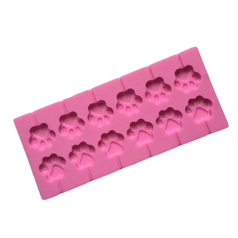 12-Cavity DIY Cat Claw Shape 3D Silicone Lollipop Mold Candy Chocolate Gummy Fondant Mould Puppy Dog Paw Soap Bakeware Baking
12-Cavity DIY Cat Claw Shape 3D Silicone Lollipop Mold Candy Chocolate Gummy Fondant Mould Puppy Dog Paw Soap Bakeware Baking