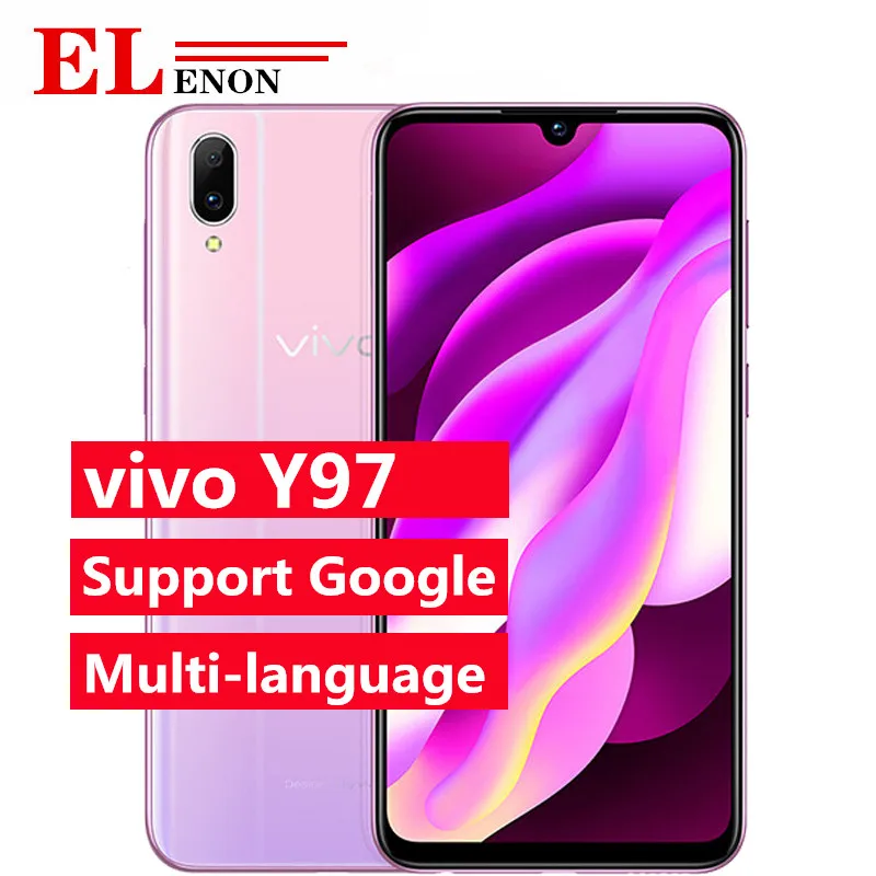 Новый VIVO Y97 4 Гб ОЗУ 128 ПЗУ Восьмиядерный Helio P60 6 3 "полный экран 16 0 Мп + 2 МП 1080P