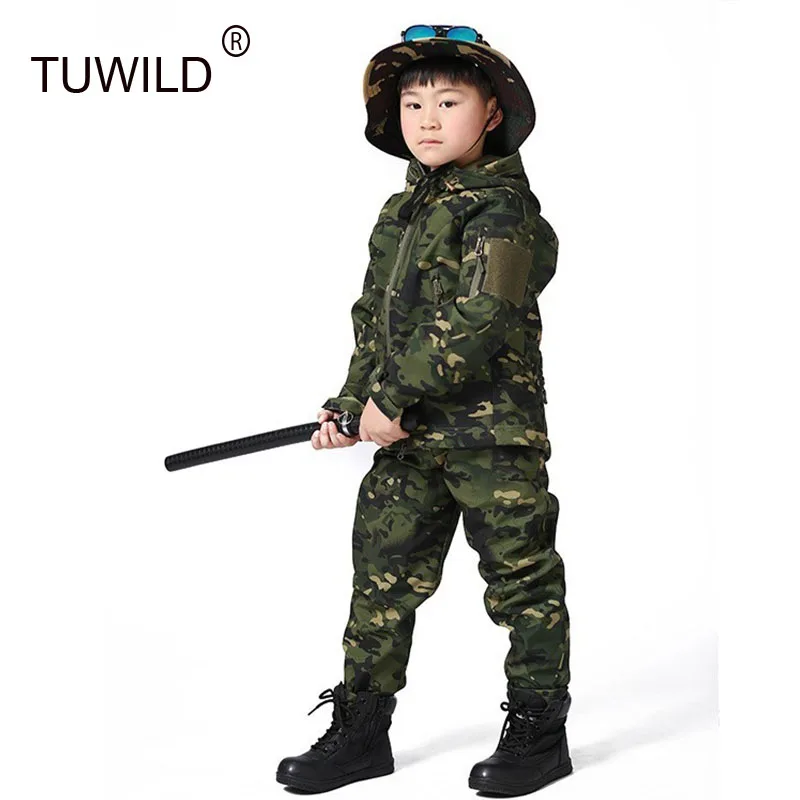TAD tactical shark skin soft shell suit boys and girls outdoor camping hiking warm camouflage waterproof hunting jacket + pants
TAD tactical shark skin soft shell suit boys and girls outdoor camping hiking warm camouflage waterproof hunting jacket + pants