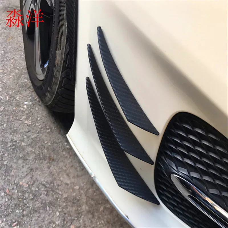 Car-styling 6pcs Carbon fiber Fit Front Bumper Lip Splitter Fins Body Spoiler Canards Valence Chin for Audi BMW
Car-styling 6pcs Carbon fiber Fit Front Bumper Lip Splitter Fins Body Spoiler Canards Valence Chin for Audi BMW