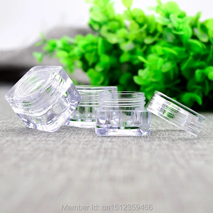 5G 5ML TranSparent Acrylic Cream Jar, Square Empty Skin Care Eye Cream Box, Cosmetic Crystal Packing Bottle, 100pcs/Lot
5G 5ML TranSparent Acrylic Cream Jar, Square Empty Skin Care Eye Cream Box, Cosmetic Crystal Packing Bottle, 100pcs/Lot
