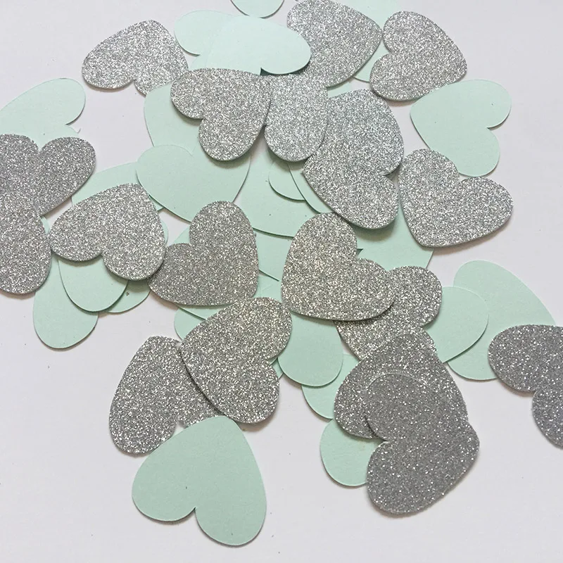 Mint Green&Silver 1"Heart Table Confetti Bridal Shower/Engagement-Wedding Decorations Baby Shower Birthday Party Events Supplies
Mint Green&Silver 1"Heart Table Confetti Bridal Shower/Engagement-Wedding Decorations Baby Shower Birthday Party Events Supplies