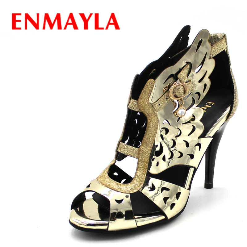 ENMAYLA Summer High Heels Shoes Woman Gladiator Sandals Women Pumps Fashion Open Toe Wings Sandals Gold Shoes Female
ENMAYLA Summer High Heels Shoes Woman Gladiator Sandals Women Pumps Fashion Open Toe Wings Sandals Gold Shoes Female