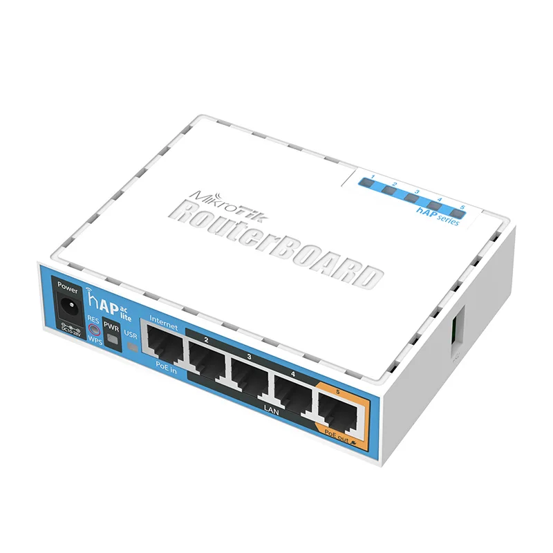Φ hAP AC Lite маршрутизатор MikroTik беспроводной двухчастотный маршрутизатор wifi 2,4G RB952Ui-5ac2nD
Φ hAP AC Lite маршрутизатор MikroTik беспроводной двухчастотный маршрутизатор wifi 2,4G RB952Ui-5ac2nD