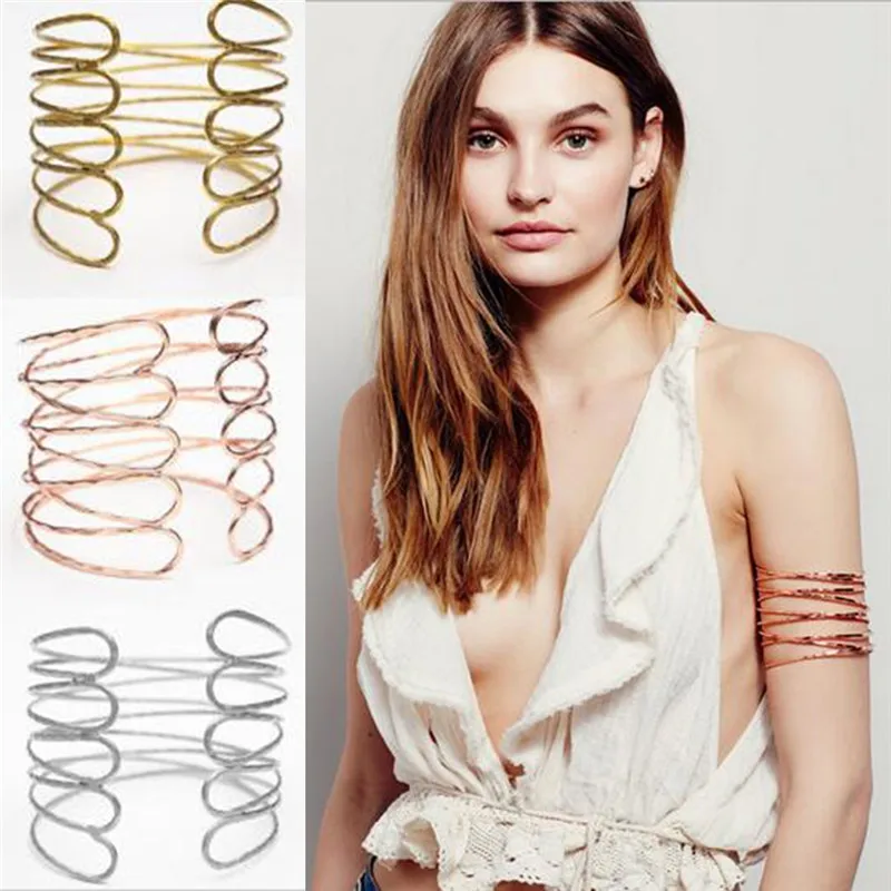 Women Gothic Jewelry Trendy Alloy Geometric Armband Upper Arm Cuff Bracelets & Bangles Exaggerated Party Accessories
Women Gothic Jewelry Trendy Alloy Geometric Armband Upper Arm Cuff Bracelets & Bangles Exaggerated Party Accessories