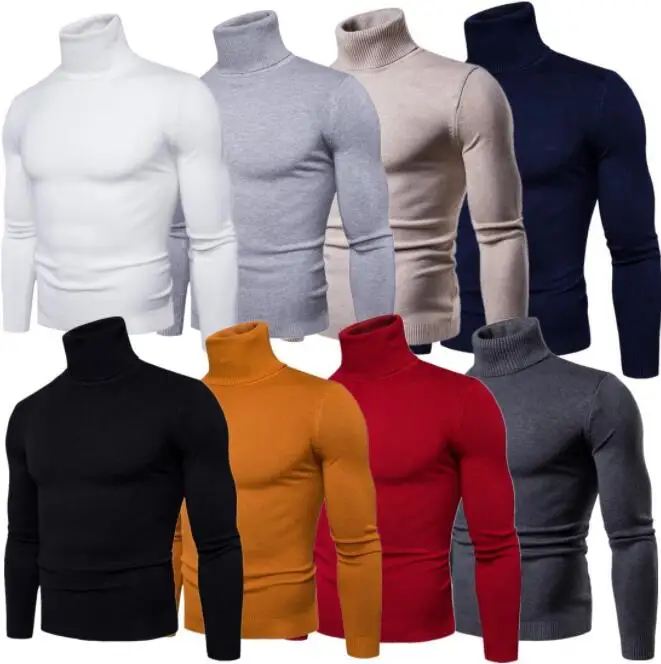 Winter High Neck Thick Warm Sweater Autumn Winter Turtleneck Classic Casual Sweaters Slim Fit Pullover Men Knitwear
Winter High Neck Thick Warm Sweater Autumn Winter Turtleneck Classic Casual Sweaters Slim Fit Pullover Men Knitwear