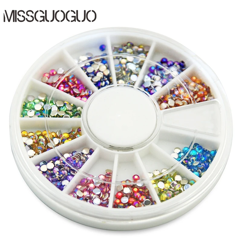 MISSGUOGUO AB Crystal Clear AB Rhinestone Nail in 12 Color Colorful Shinning Nail Art Accessories for Decoration
MISSGUOGUO AB Crystal Clear AB Rhinestone Nail in 12 Color Colorful Shinning Nail Art Accessories for Decoration