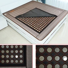 New Korea Heated Mattress Tourmaline Jade Stone Mat Far Infrared Bed Cushion With Cover