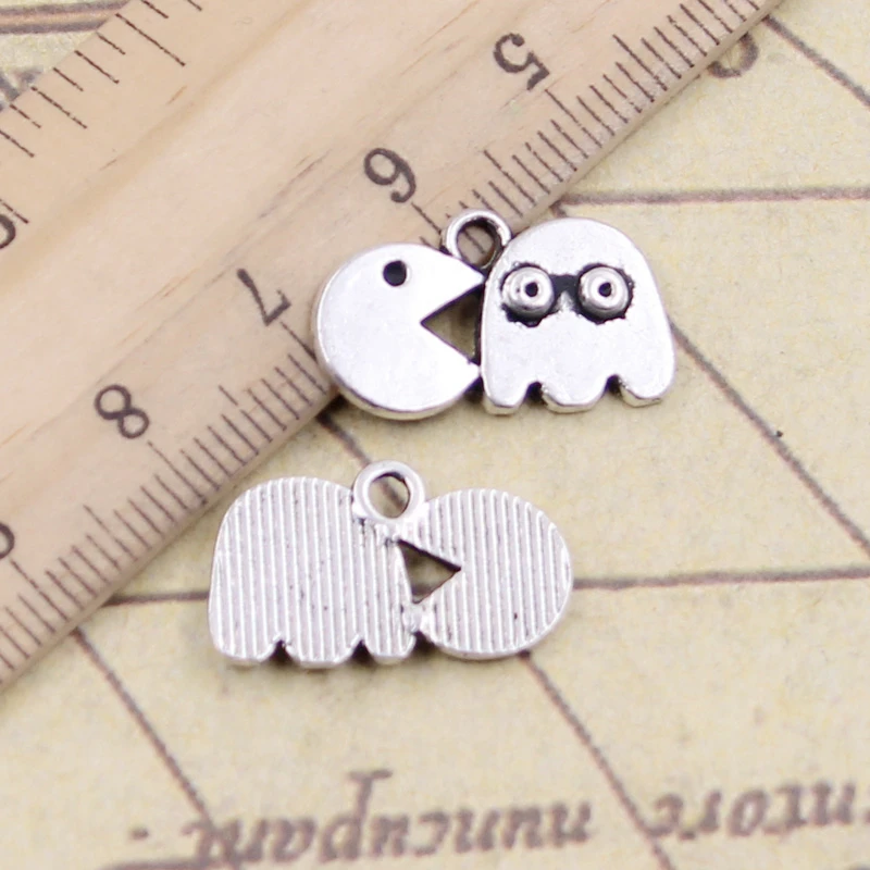 20pcs Charms Eat Peas Retro 80s Arcade Game 19x11mm Tibetan Silver Color Pendants Antique Jewelry Making DIY Handmade Craft
20pcs Charms Eat Peas Retro 80s Arcade Game 19x11mm Tibetan Silver Color Pendants Antique Jewelry Making DIY Handmade Craft