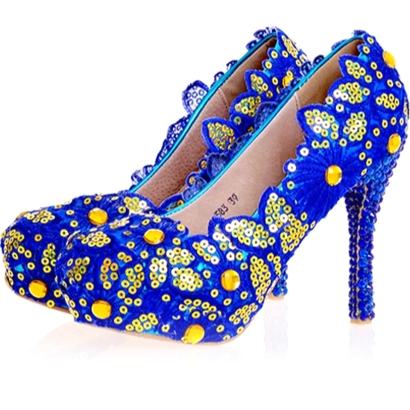 Shoes Women Pumps High Heel Wedding Shoes Platfrom Shoes Sequins Appliques Lace Slip On Crystal Bridal Party Blue Ladies Shoes
Shoes Women Pumps High Heel Wedding Shoes Platfrom Shoes Sequins Appliques Lace Slip On Crystal Bridal Party Blue Ladies Shoes