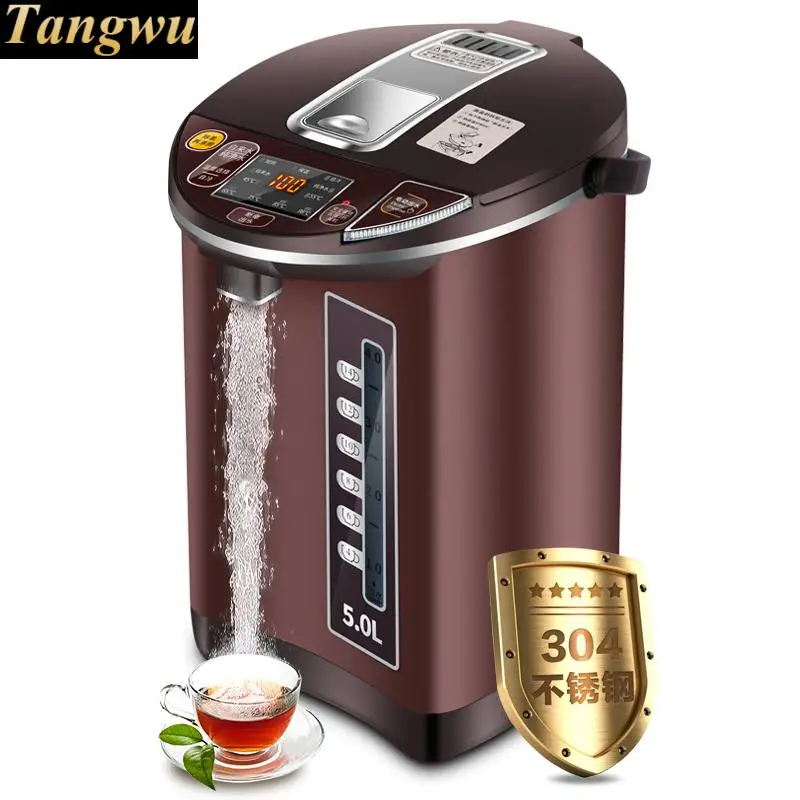 Electric hot water bottle 5L insulated home automatic 304 stainless steel electric kettle
Electric hot water bottle 5L insulated home automatic 304 stainless steel electric kettle