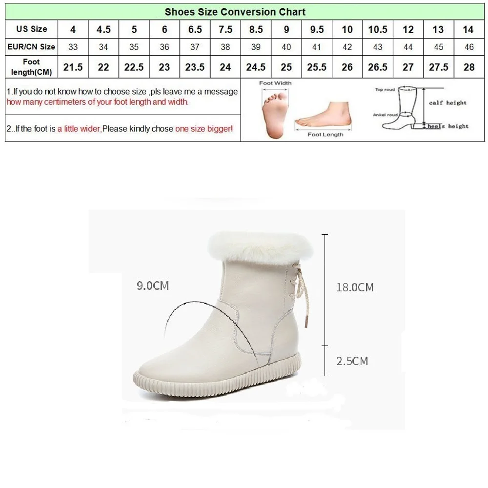 DRFARGO Shoes Women Winter Genuine Leather Snow Boots Real Rabbit Fur zipper Boots Top Ankle Boots Flatform white black size 40
DRFARGO Shoes Women Winter Genuine Leather Snow Boots Real Rabbit Fur zipper Boots Top Ankle Boots Flatform white black size 40