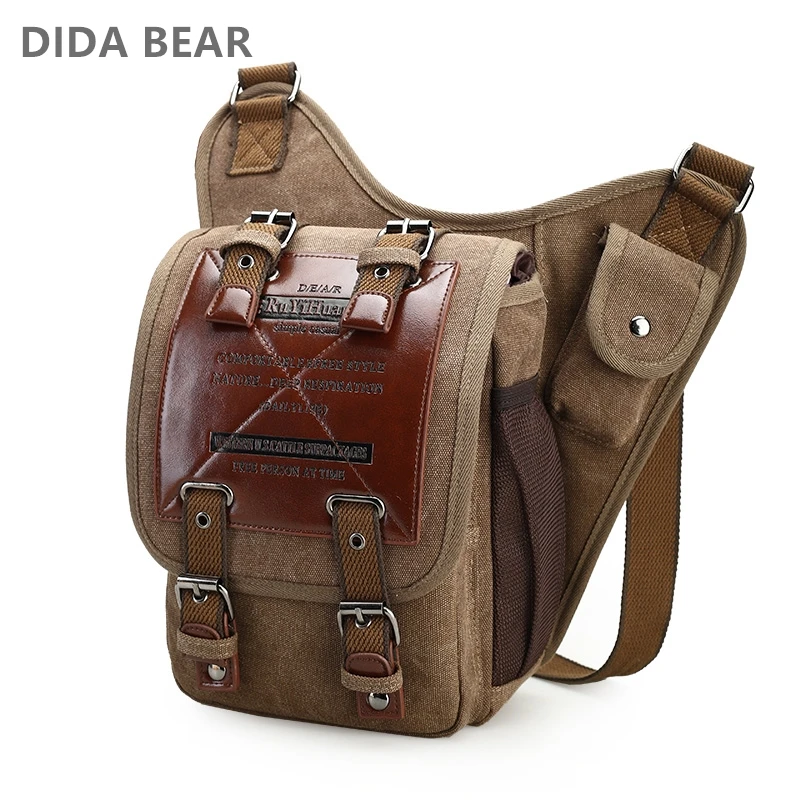 Men Crossbody Bags Male Canvas Shoulder Bags Boy Messenger Bags Handbags for Travel Vintage Style Casual Brown Bag
Men Crossbody Bags Male Canvas Shoulder Bags Boy Messenger Bags Handbags for Travel Vintage Style Casual Brown Bag