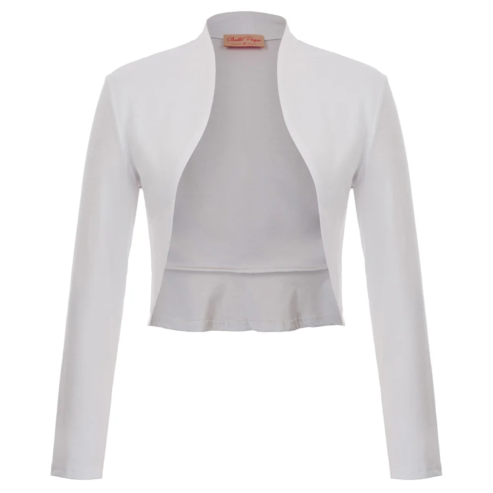 Women's jacket party shrug Vintage Long Sleeve Open Front solid slim crop tops Ruffled Hem Cotton coat Bolero evening wedding
Women's jacket party shrug Vintage Long Sleeve Open Front solid slim crop tops Ruffled Hem Cotton coat Bolero evening wedding