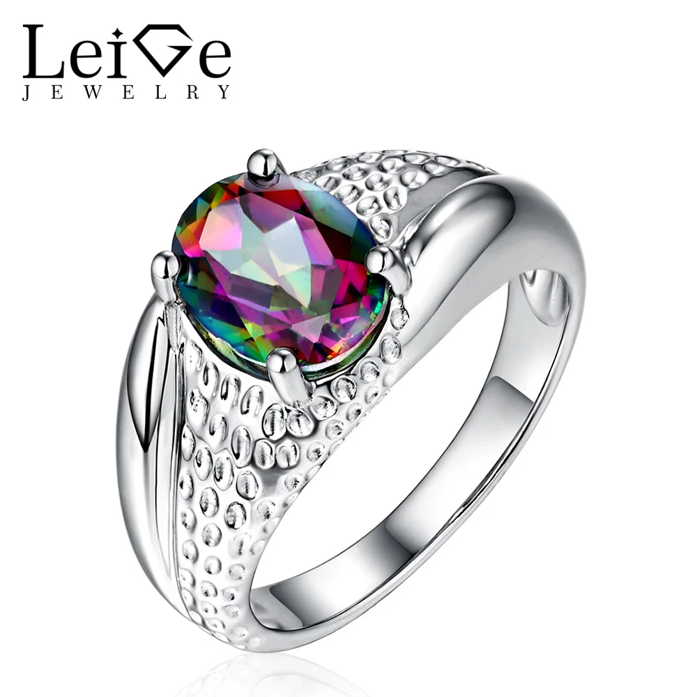 Leige Jewelry Rainbow Topaz High Quality Mystic Topaz Ring 925 Silver Engagement Rings for Women Oval Cut Christmas Gift
Leige Jewelry Rainbow Topaz High Quality Mystic Topaz Ring 925 Silver Engagement Rings for Women Oval Cut Christmas Gift