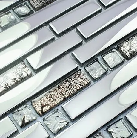strip stainless steel mixed electroplating glass mosaic tiles for kitchen backsplash tile bathroom shower tile bedroom border
strip stainless steel mixed electroplating glass mosaic tiles for kitchen backsplash tile bathroom shower tile bedroom border