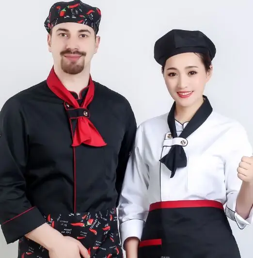 brief long sleeve chef uniform professional chef clothing chef clothes short sleeve restaurant waiter uniform
brief long sleeve chef uniform professional chef clothing chef clothes short sleeve restaurant waiter uniform