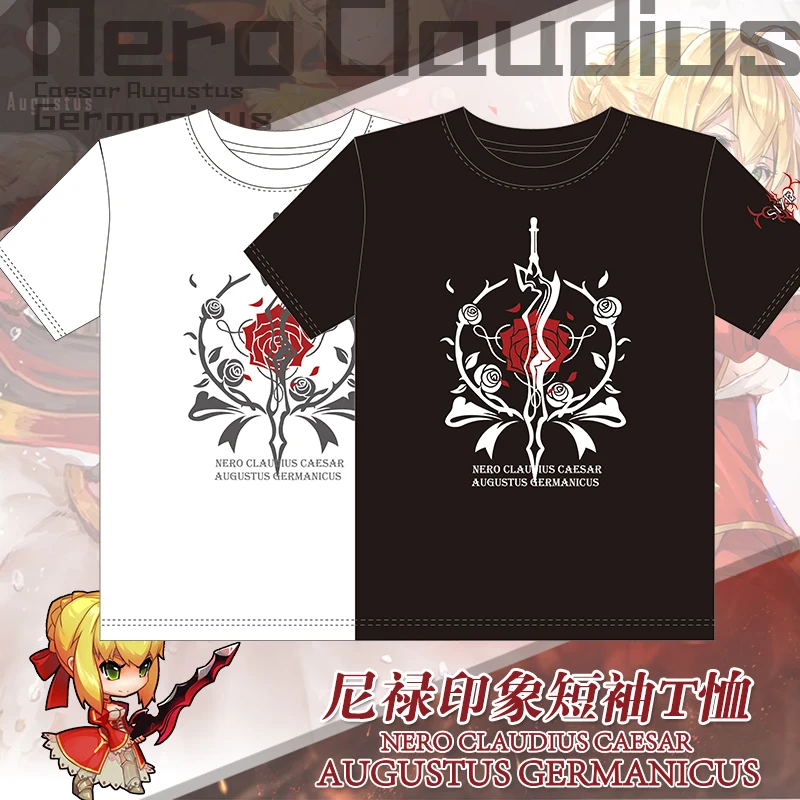 Футболка унисекс из серии Fate Nero с аниме, летняя рубашка с коротким рукавом, с узором, хороший цвет, черный и белый 4
Футболка унисекс из серии Fate Nero с аниме, летняя рубашка с коротким рукавом, с узором, хороший цвет, черный и белый 4