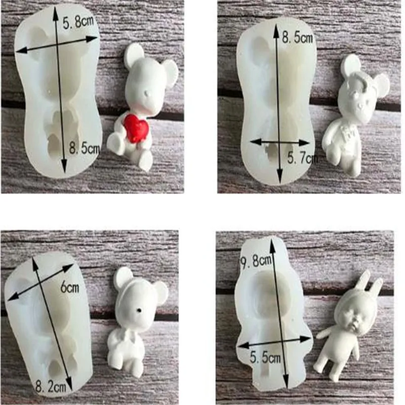 Silica Gel Mould for Multi-Style Bear Pig Gypsum Dropping Mold, DIY Soft Pottery Clay Dropping TooL
Silica Gel Mould for Multi-Style Bear Pig Gypsum Dropping Mold, DIY Soft Pottery Clay Dropping TooL