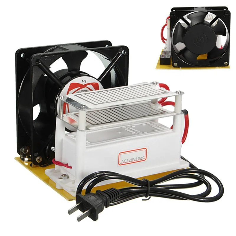 Ozone Generator AC 220v 10g/H Ceramic Plate Air Purifier Sterilizer with Fan Accessories
Ozone Generator AC 220v 10g/H Ceramic Plate Air Purifier Sterilizer with Fan Accessories