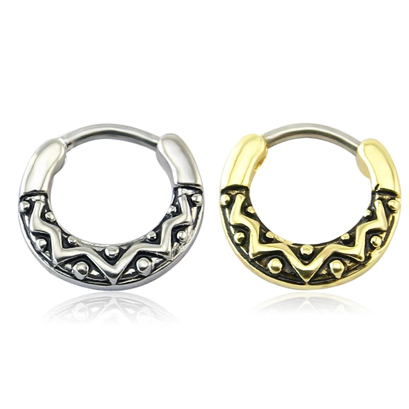 1PC 316L Steel Nose Ring Septum Clicker Design Especial Punk Stylish Hot Septum Piercing And Nose Ring Gold And Steel 1.2*8mm
1PC 316L Steel Nose Ring Septum Clicker Design Especial Punk Stylish Hot Septum Piercing And Nose Ring Gold And Steel 1.2*8mm