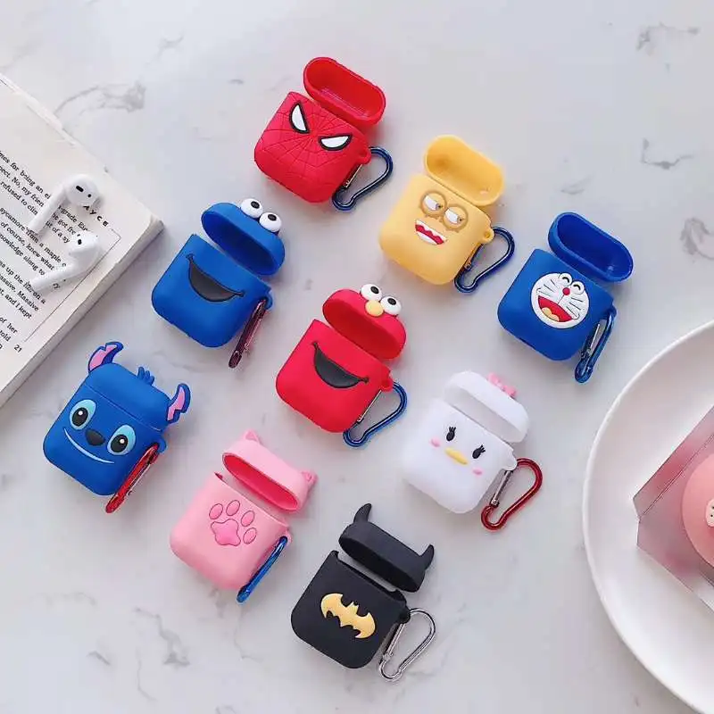 Для AirPods чехол милый мультяшный узор защитный Bluetooth беспроводной для наушников