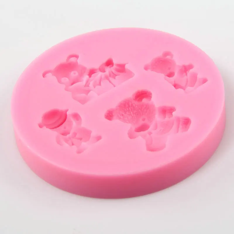 Медвежонок силиконовая формочка в виде животного Gummy Шоколад Конфеты помадка
