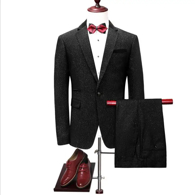 New men's casual suit suit Korean version of the self-cultivation suit two-piece youth banquet wedding dress tide
New men's casual suit suit Korean version of the self-cultivation suit two-piece youth banquet wedding dress tide