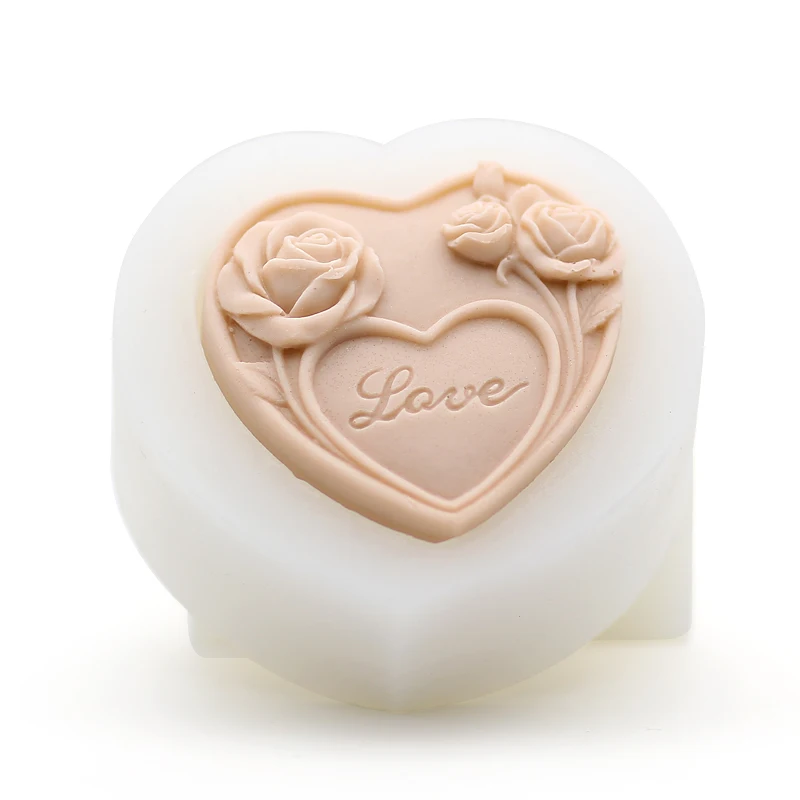 High end DIY handmade soap mold, heart shaped rose gift soap food grade silica gel mould
High end DIY handmade soap mold, heart shaped rose gift soap food grade silica gel mould