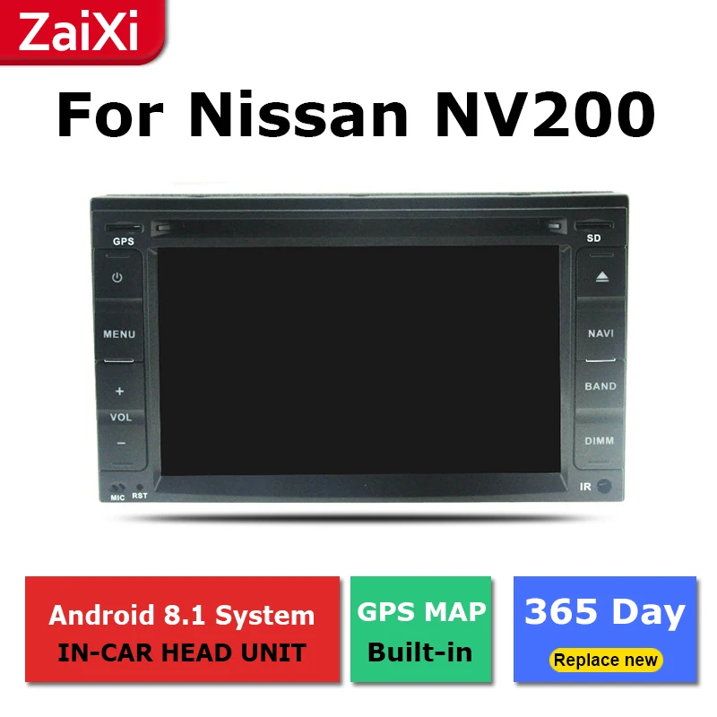 ZaiXi 2Din для Nissan NV200 Evalia 2010 ~ 2018 автомобильный Android Радио мультимедийный плеер GPS