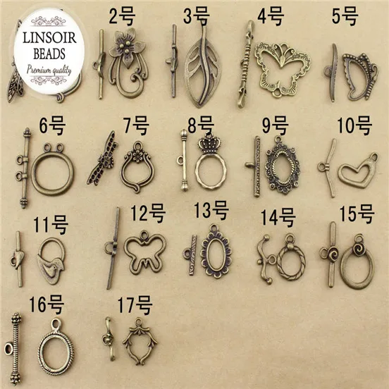 20sets/lot Wholesale many style antique bronze round Toggle Clasps charms connectors diy Jewelry Findings F758
20sets/lot Wholesale many style antique bronze round Toggle Clasps charms connectors diy Jewelry Findings F758