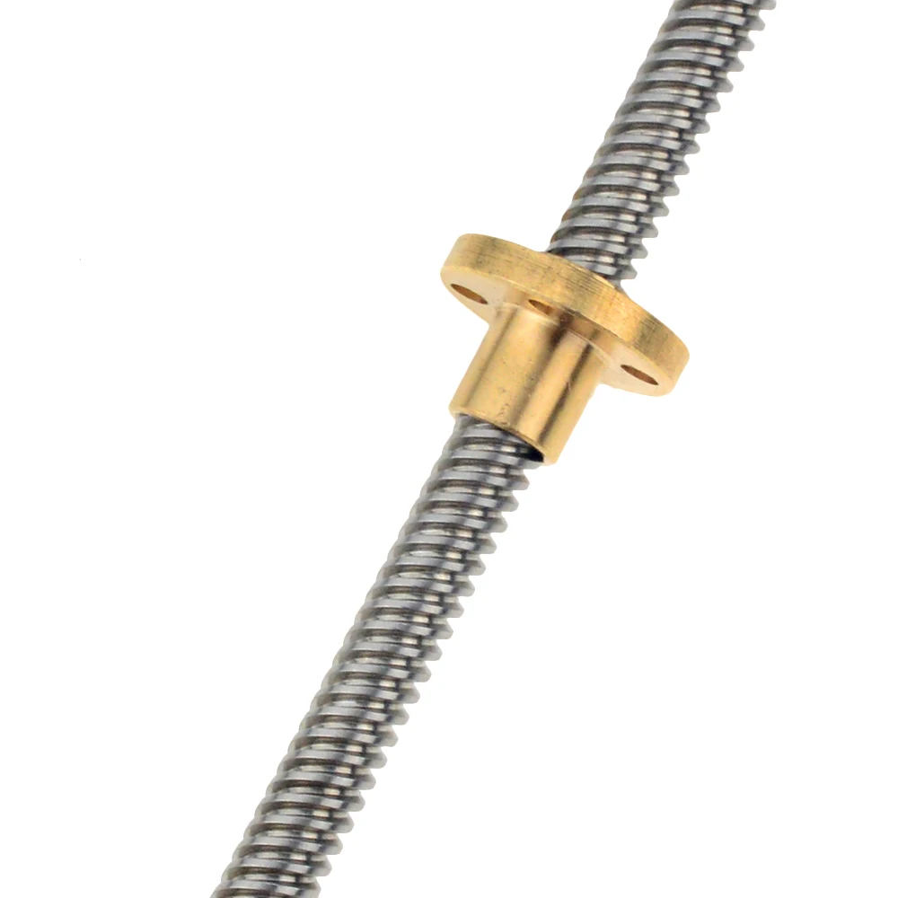 T8 Lead Screw OD 8mm Pitch 2mm Lead 4mm Length 800mm With Brass Nut 3D Printers Part 8mm Trapezoidal Screws Copper Nut Leadscrew
T8 Lead Screw OD 8mm Pitch 2mm Lead 4mm Length 800mm With Brass Nut 3D Printers Part 8mm Trapezoidal Screws Copper Nut Leadscrew