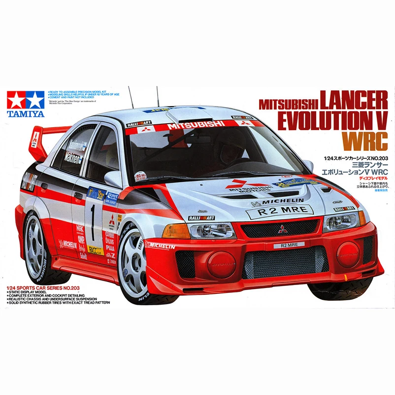 Модель хобби 1/24 TAMIYA 24203 MITSUBISHI LANCER Evolution V WRC|Наборы для сборки моделей| |