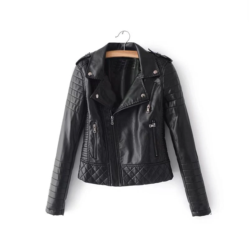 Nice New Autumn Fashion Women Faux Leather Jackets Moto Biker Lady Motorcyle Zippers Biker Soft Pu Coat Outerwear
Nice New Autumn Fashion Women Faux Leather Jackets Moto Biker Lady Motorcyle Zippers Biker Soft Pu Coat Outerwear