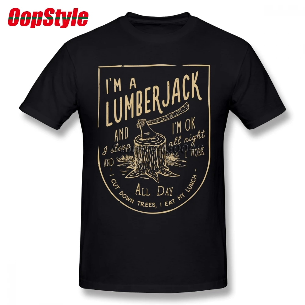 Lumberjack Song футболка для мужчин дропшиппинг Лето короткий рукав хлопок плюс размер