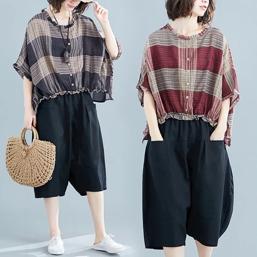 Casual Pullover Year-old Female Costume Batwing Sleeve O-neck 2 Piece Set Women Loose Literary Ensemble Femme Survetement
Casual Pullover Year-old Female Costume Batwing Sleeve O-neck 2 Piece Set Women Loose Literary Ensemble Femme Survetement