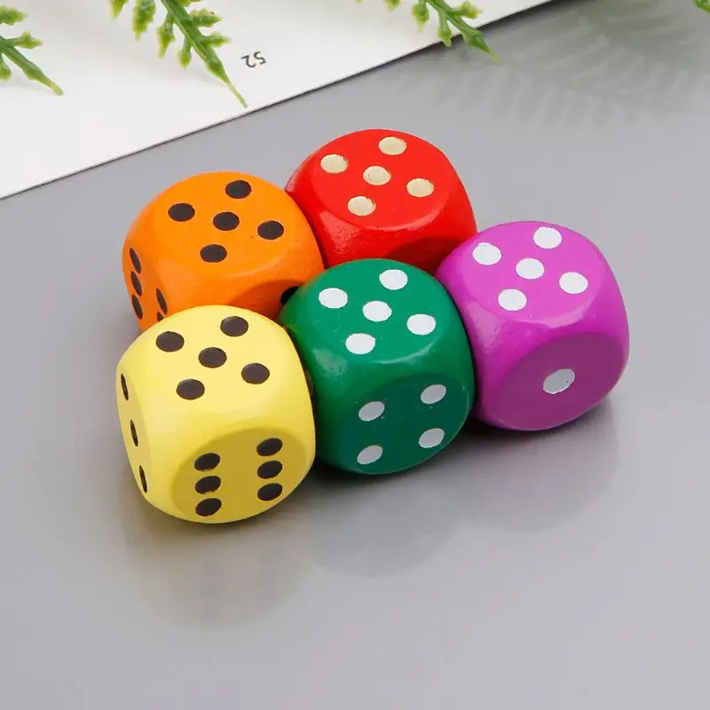 5pcs Wood Round Corner Number Dice Hexahedron For Family Party DND Kid Toys 16mm 
5pcs Wood Round Corner Number Dice Hexahedron For Family Party DND Kid Toys 16mm