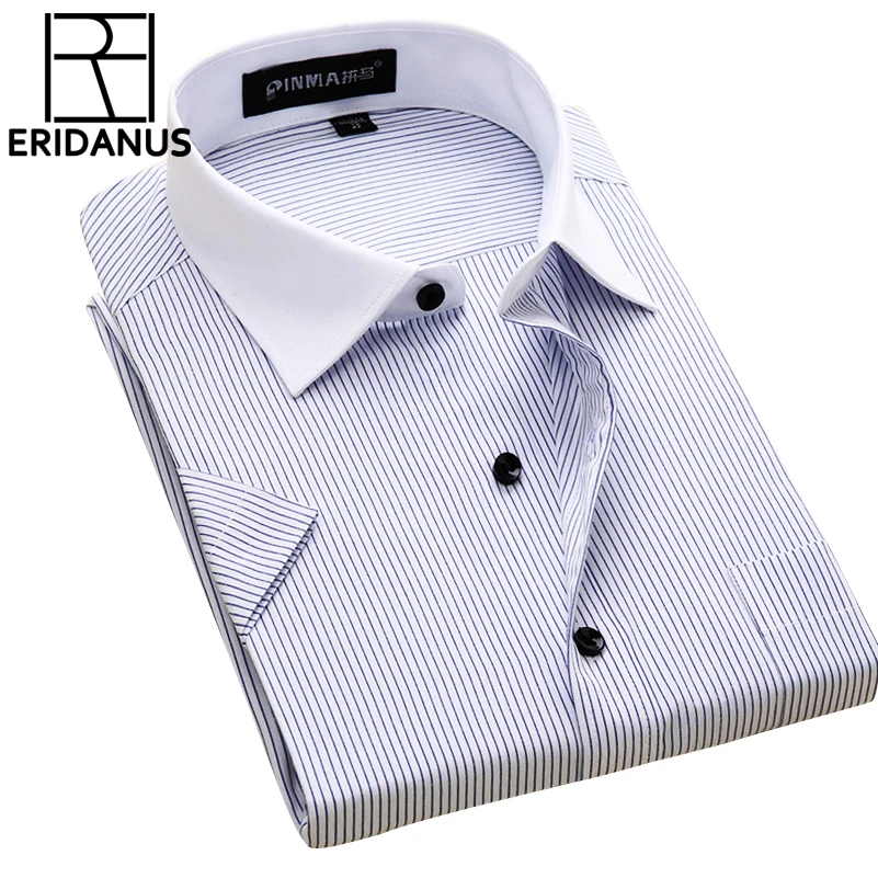 Men Casual Stripe Shirts 2016 Summer Fashion Leisure Patchwork Collar Short Sleeve Slim Fit Comfort Soft Cotton Dress Shirt M081
Men Casual Stripe Shirts 2016 Summer Fashion Leisure Patchwork Collar Short Sleeve Slim Fit Comfort Soft Cotton Dress Shirt M081
