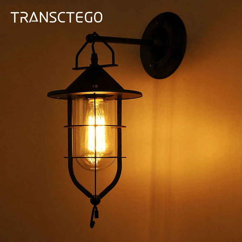 Wall Lamps American industrial style Indoor Lighting country retro dock iron bar Coffee corridor balcony light outdoor wall lamp
Wall Lamps American industrial style Indoor Lighting country retro dock iron bar Coffee corridor balcony light outdoor wall lamp