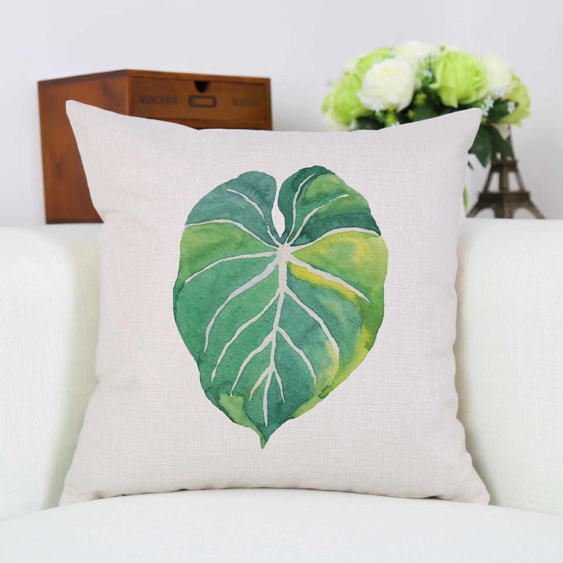 Nordic 45x45cm Green Decorative Pillowcase Tropical Palm Leaf Series Pattern Cushion Cover Green Plant Square Car Supplies
Nordic 45x45cm Green Decorative Pillowcase Tropical Palm Leaf Series Pattern Cushion Cover Green Plant Square Car Supplies