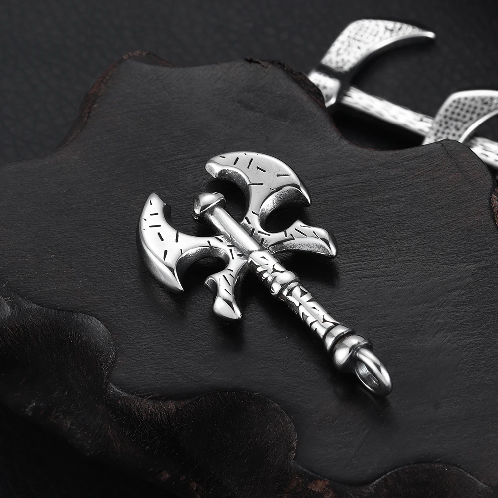 2Pieces Stainless Steel Viking Bladebone-Double Axe Charms Halberd Bracelet Hooks DIY Necklace Pendant Findings Jewelry Making
2Pieces Stainless Steel Viking Bladebone-Double Axe Charms Halberd Bracelet Hooks DIY Necklace Pendant Findings Jewelry Making