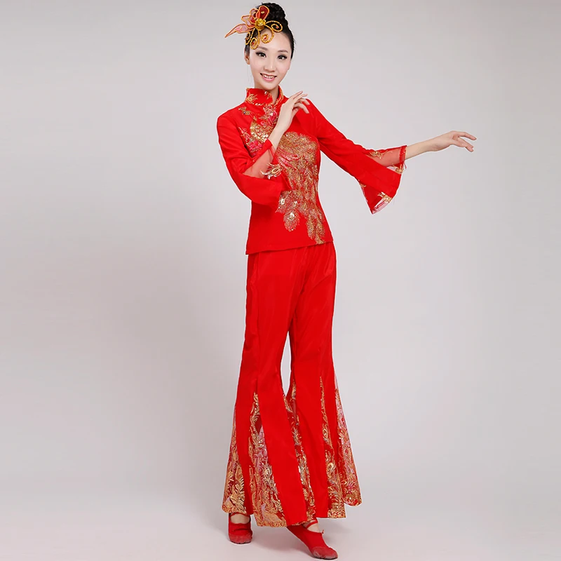 Chinese style Hanfu female adult hmong clothes national style yangko dance fan dance stage costume performance costume
Chinese style Hanfu female adult hmong clothes national style yangko dance fan dance stage costume performance costume