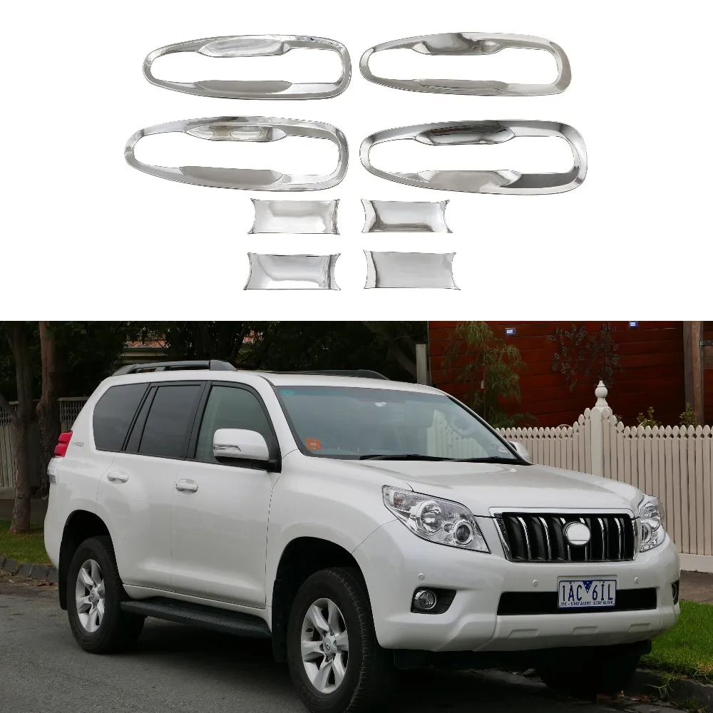 For Toyota Land Cruiser Prado FJ150 2009-2019 8Pcs Car The door handle Bowl covers ABS Chrome Accessories Stickers Car Styling
For Toyota Land Cruiser Prado FJ150 2009-2019 8Pcs Car The door handle Bowl covers ABS Chrome Accessories Stickers Car Styling