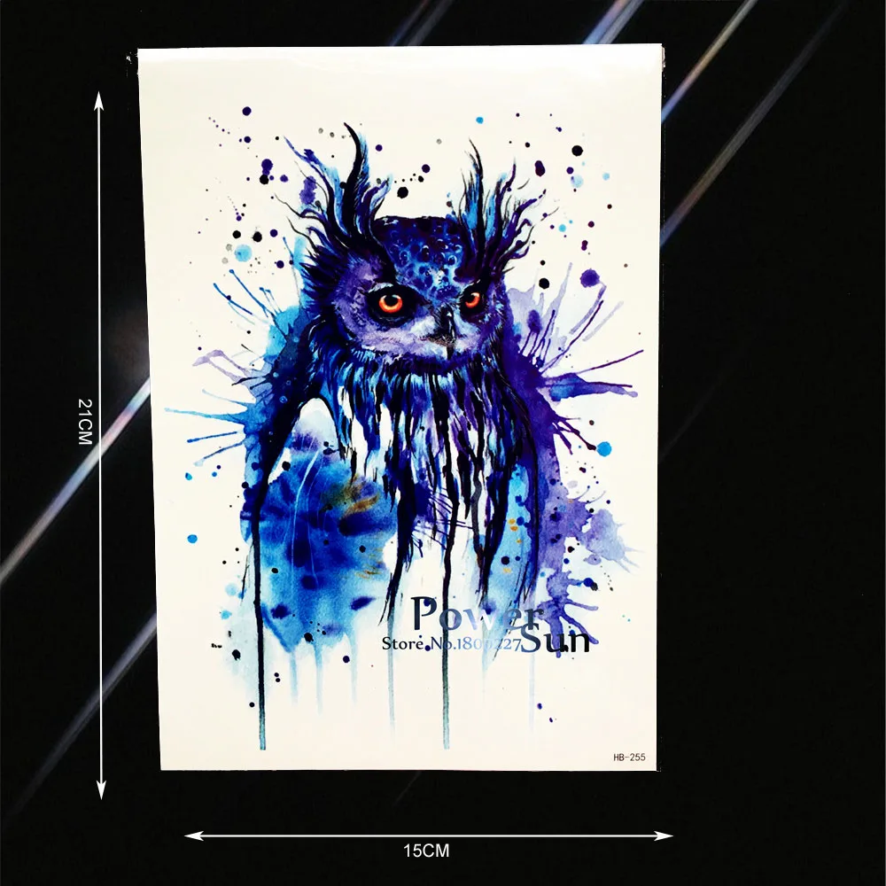 Blue Ink Drawning Owl Temporary Tattoo Sticker Waterproof Arm Leg Decals Men Women Body Art Owl Tattoo Sleeve Stickers PHB-255
Blue Ink Drawning Owl Temporary Tattoo Sticker Waterproof Arm Leg Decals Men Women Body Art Owl Tattoo Sleeve Stickers PHB-255