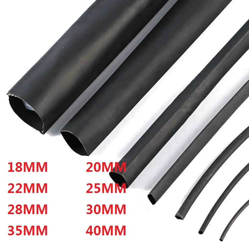 1meter/lot Heat Shrink Tube 18MM 20MM 22MM 25MM 28MM 30MM 40MM Heat Shrink Tubing Shrinkable Wrap Wire Cable Sleeve Kit
1meter/lot Heat Shrink Tube 18MM 20MM 22MM 25MM 28MM 30MM 40MM Heat Shrink Tubing Shrinkable Wrap Wire Cable Sleeve Kit