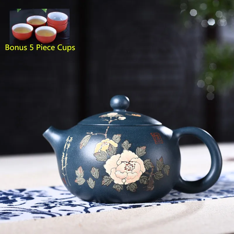200ml Yixing Purple Clay Tea Pot Genuine Full Original Dark Green Mud Painted Teapot Kung Fu Tea Kettle Free Shipping
200ml Yixing Purple Clay Tea Pot Genuine Full Original Dark Green Mud Painted Teapot Kung Fu Tea Kettle Free Shipping